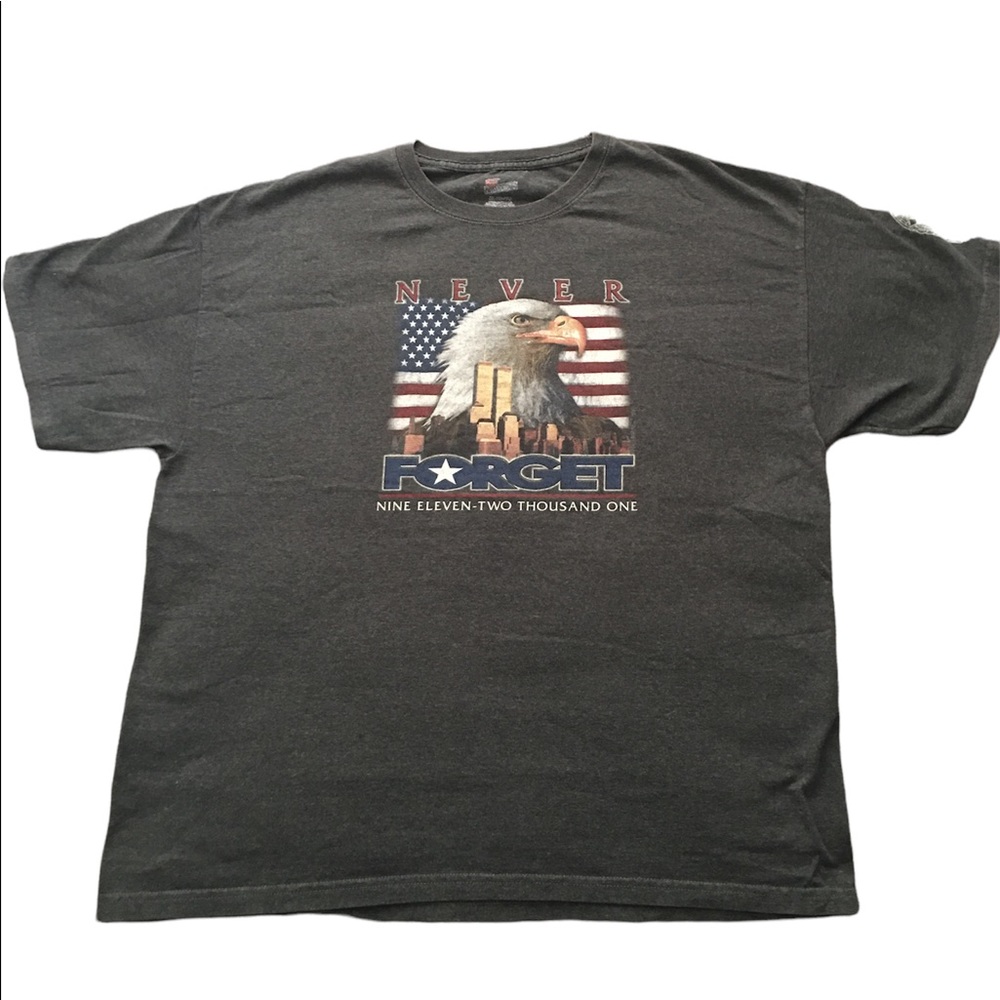 A T-shirt commemorating 9/11/2001